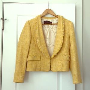 Yellow Zara Basic Size M Work Blazer